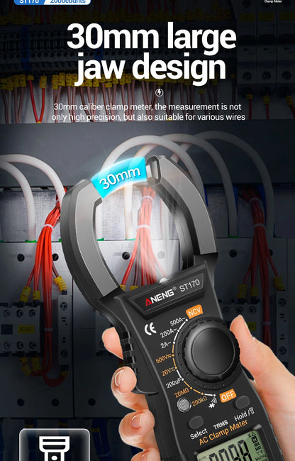 Clamp Meter Multimeter With HD Backlight Display Screen Mini Amperimetric Clamp Tester Noncontact Electrician Tools