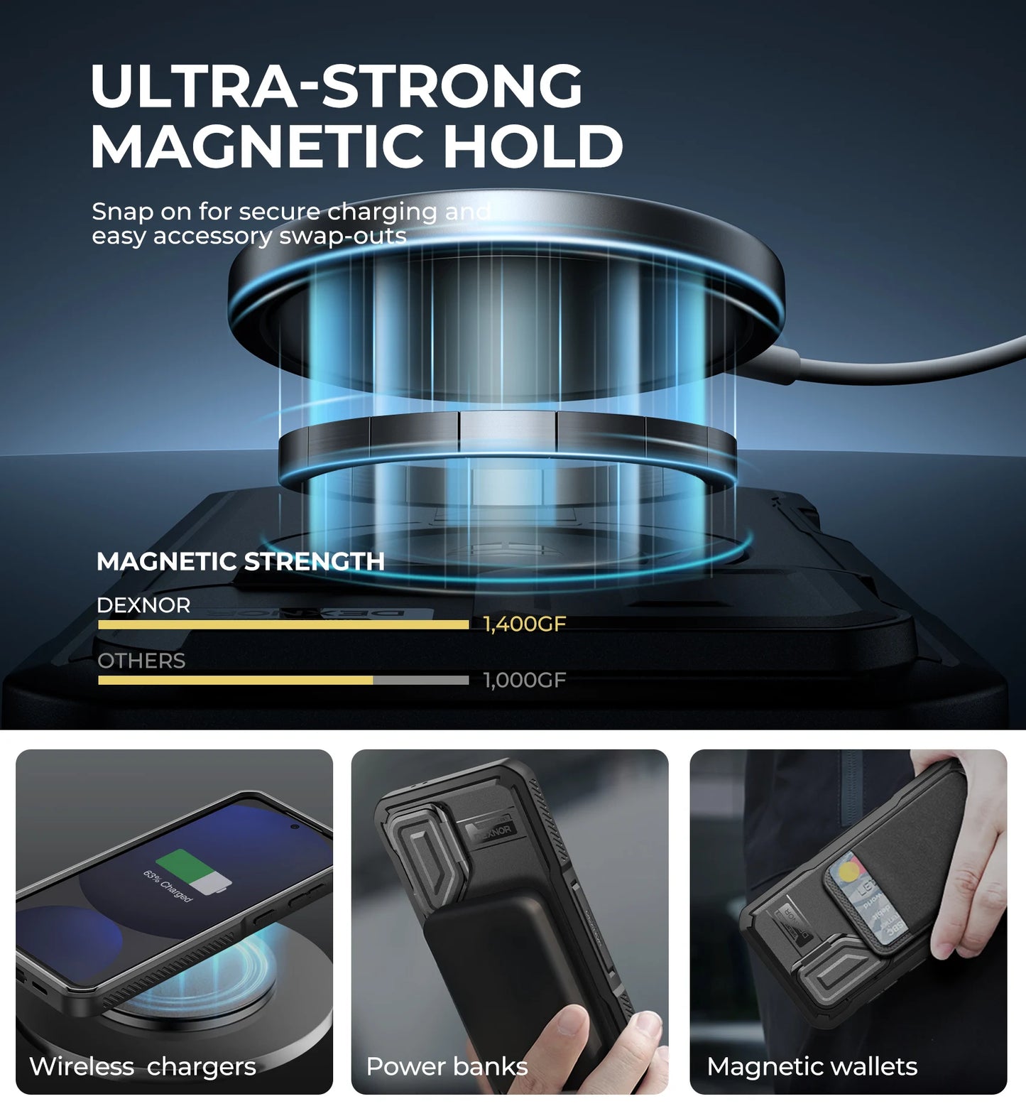 For Samsung Galaxy S24 FE Case with Camera Cover & Built-in Screen Protector Magnetic Rugged Shockproof Protective Cover Holder