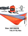 Portable Large Hammock 300x200cm Beach Hanging Bed for Camping Gear outdoor Swings Nylon Parachute Double Person Travel
