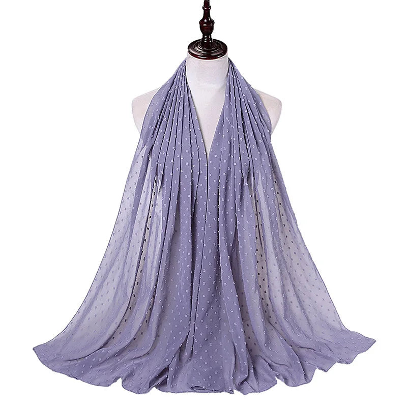 70*175cm Muslim Chiffon Hijab Shawls Scarf Women Solid Color Head Wraps Women Hijabs Scarves Ladies Foulard Femme Muslim Veil