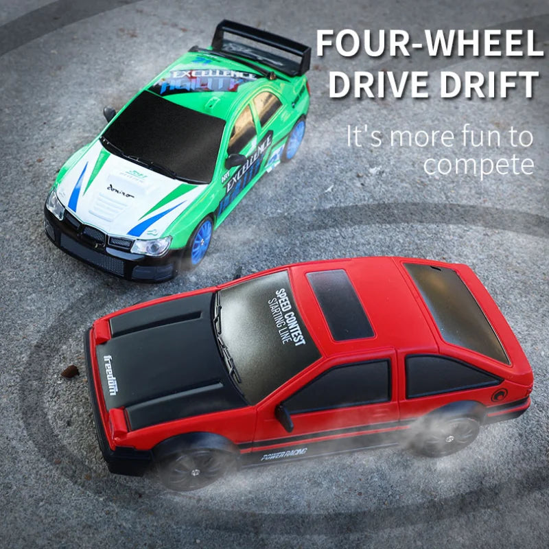 2.4G Drift Rc Car 4WD RC Drift Car Toy Remote Control GTR Model AE86 Vehicle Car RC Racing Car Toy for  Christmas Gifts
