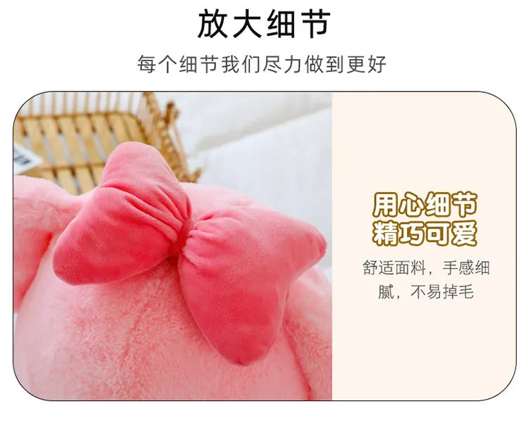 Sanrio Kawaii Kuromi My Melody Cinnamoroll Plush Toy Stuffed Doll for Kids Birthday Xmas Gift Large Cute Pillow for Sleeping