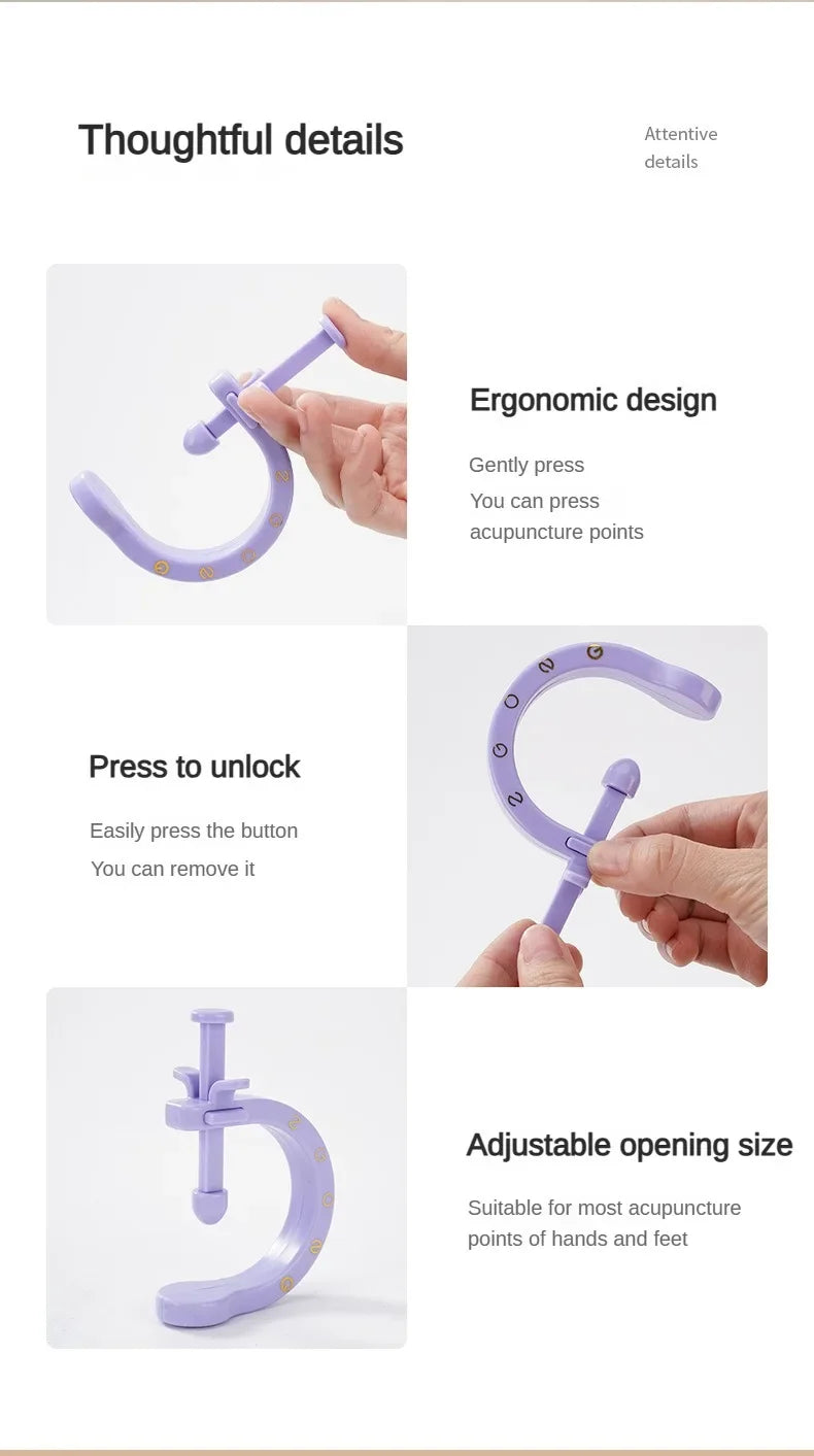 Finger Joint Hand Feet Massager Wearable Acupressure Massager Headache Relief Tension Relief Relieving Head Pain