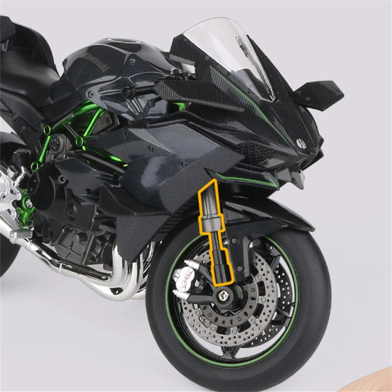 Diecast H2 H2R Racing Motorcycle Model 1 to 9 Scale