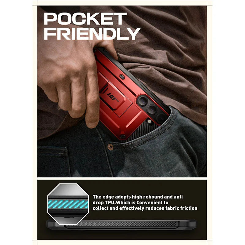 For Samsung Galaxy S25 Plus Case UB Pro Heavy Duty Rugged Phone Case with Built-in Screen Protector Kickstand Belt-Clip