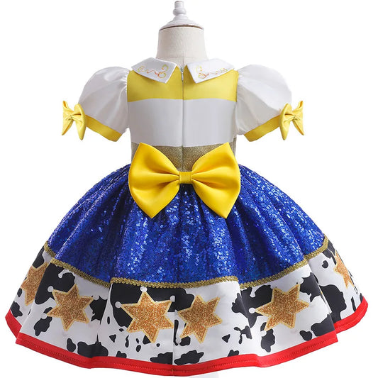 Color Block Patchwork Princess Cosplay Dress