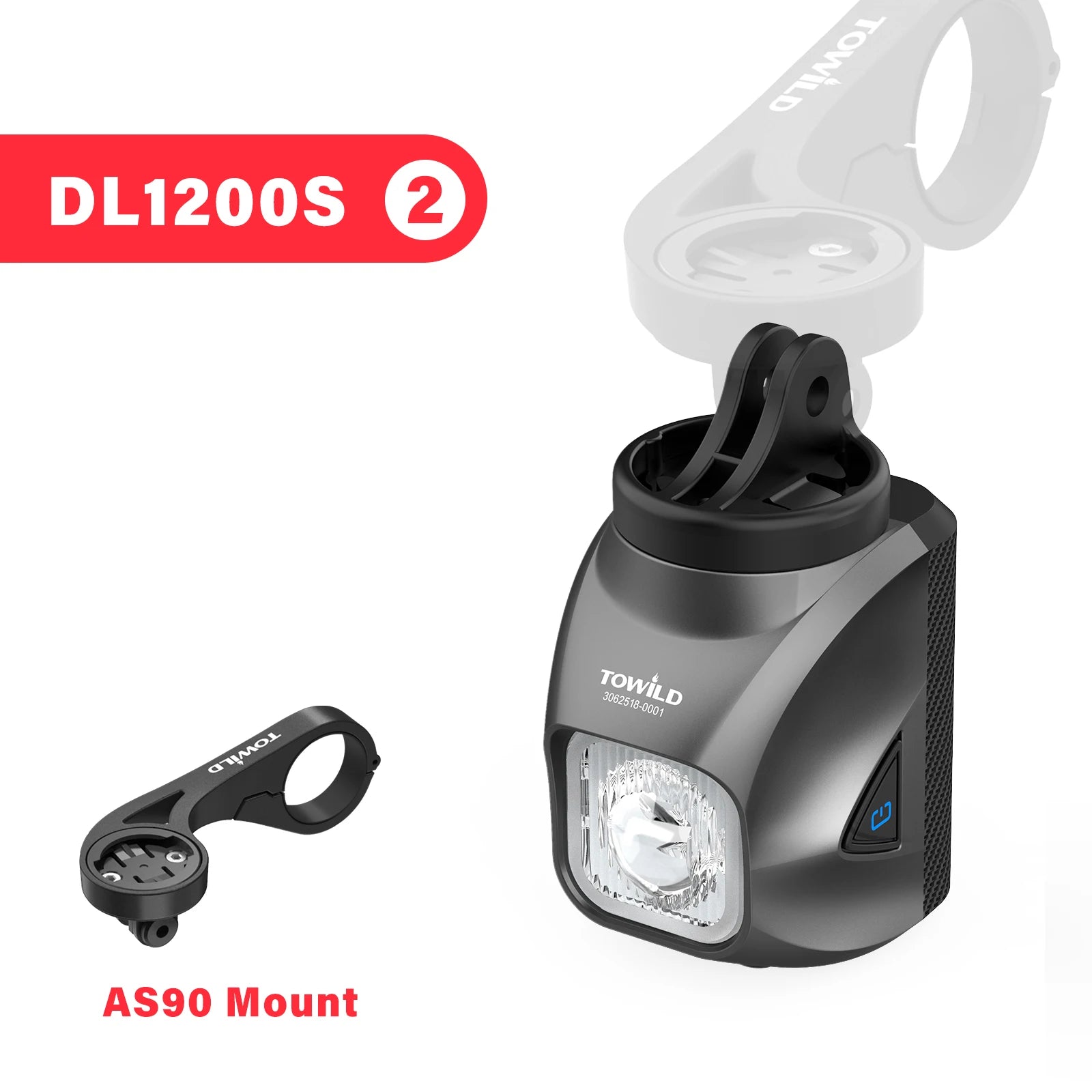 DL1200S Bicycle Light With Anti-Glare Cut-Off Line Beam 1500LM Rechargeable Led Bike Front Lights Mtb Cycling Headlights