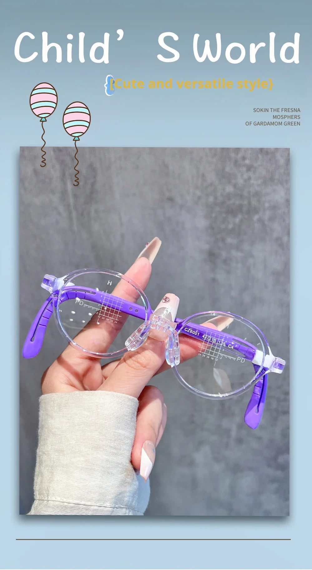 Retro Round Lightweight Flexible Plastic Eyeglasses Frames
