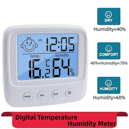 Mini LCD Thermometer Hygrometer Digital Therm Humidity Meter Sensor Indoor Electronic Home Moisture Tester Gauge Kitchen Bedroom