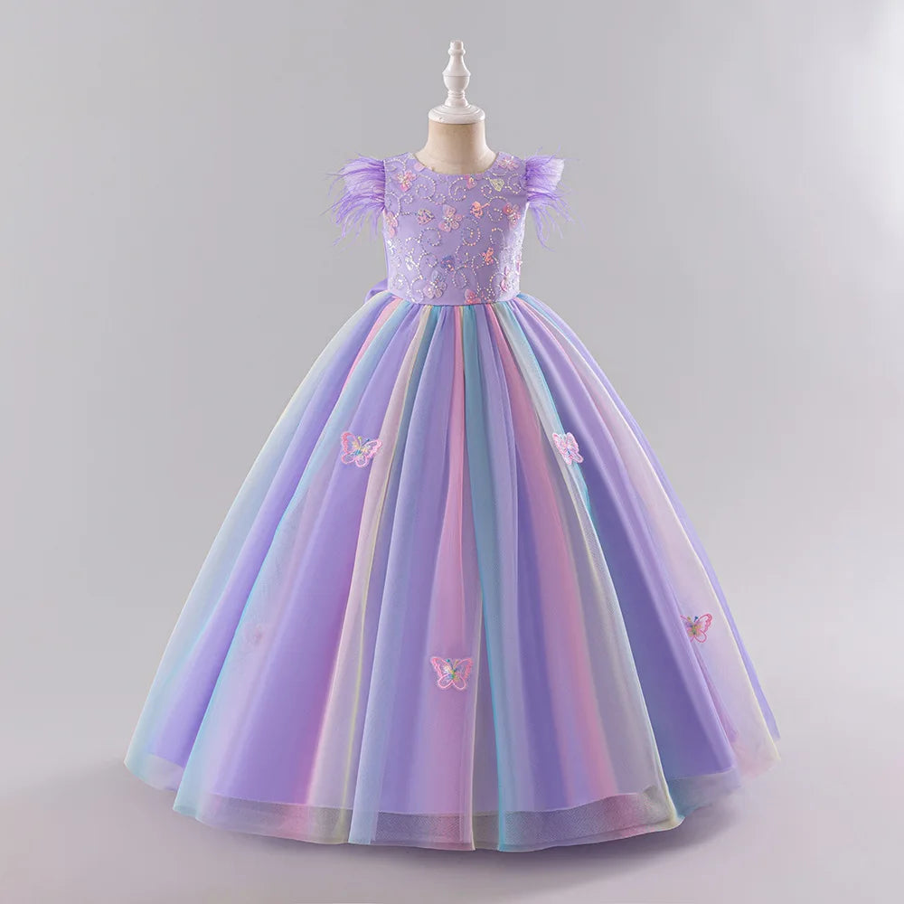 Girls Princess Dress - Fluffy Tulle Ball Gown for 1st Birthday/Wedding/Pageant | Flower Girl Party Dress