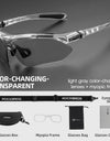 Bike Glasses Photochromic Lens UV400 Bicycle Glasses Outdoor Sports Eyeglasses MTB Road Eyewear Cycling sunglasses