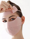Sunscreen Mask Traceless Women Detachable Facekini Ice Silk Anti-ultraviolet Summer Breathable Thin Cover Whole Face