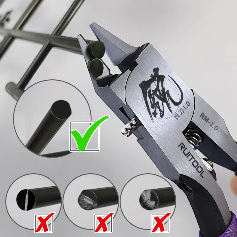 4.7 Inch Model Nippers Ultra-Thin Single-Edged Model Building Tools for Beginners to Repair and Fix Plastic Models Pliers