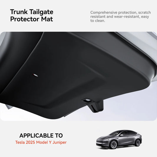 Trunk Tailgate Protection Pad for Tesla Model Y Juniper 2026 Waterproof Anti Dirt TPE Back Plate Cover