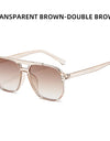 Business Sunglasses Double Beam Sun Glasses Trendy Versatile Glasses Trend Women Decorative Eyewear UV400