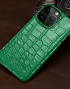 100% Natural Crocodile Leather Phone Case for iPhone 16 15 Pro Max 14 ProMax Pro 16 Plus 15Pro 16Pro 14Plus Luxury Cover