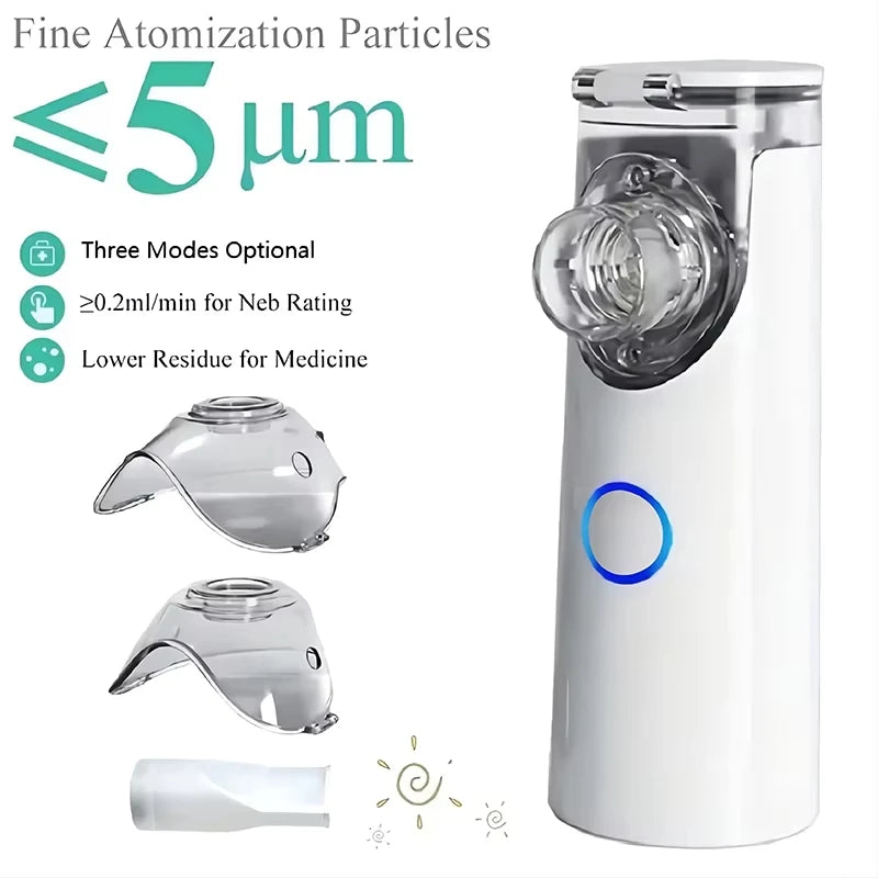 WF Portable Nebulizer Inhalators Adult  Silent Steam Mesh portatil Nebulizer Inhaler Rechargeable portable nebulizer
