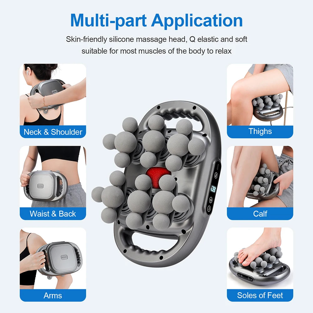 22-Head Fascia  High-Frequency Vibration Body Massage  Back and Waist Massager Neck Shoulder Massager Muscle masajeador