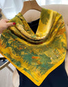 Square Women Scarves Silk Office Ladies Hair Neck Bandanna Headband Foulard Headcloth Muslim Headscarf Female muffler