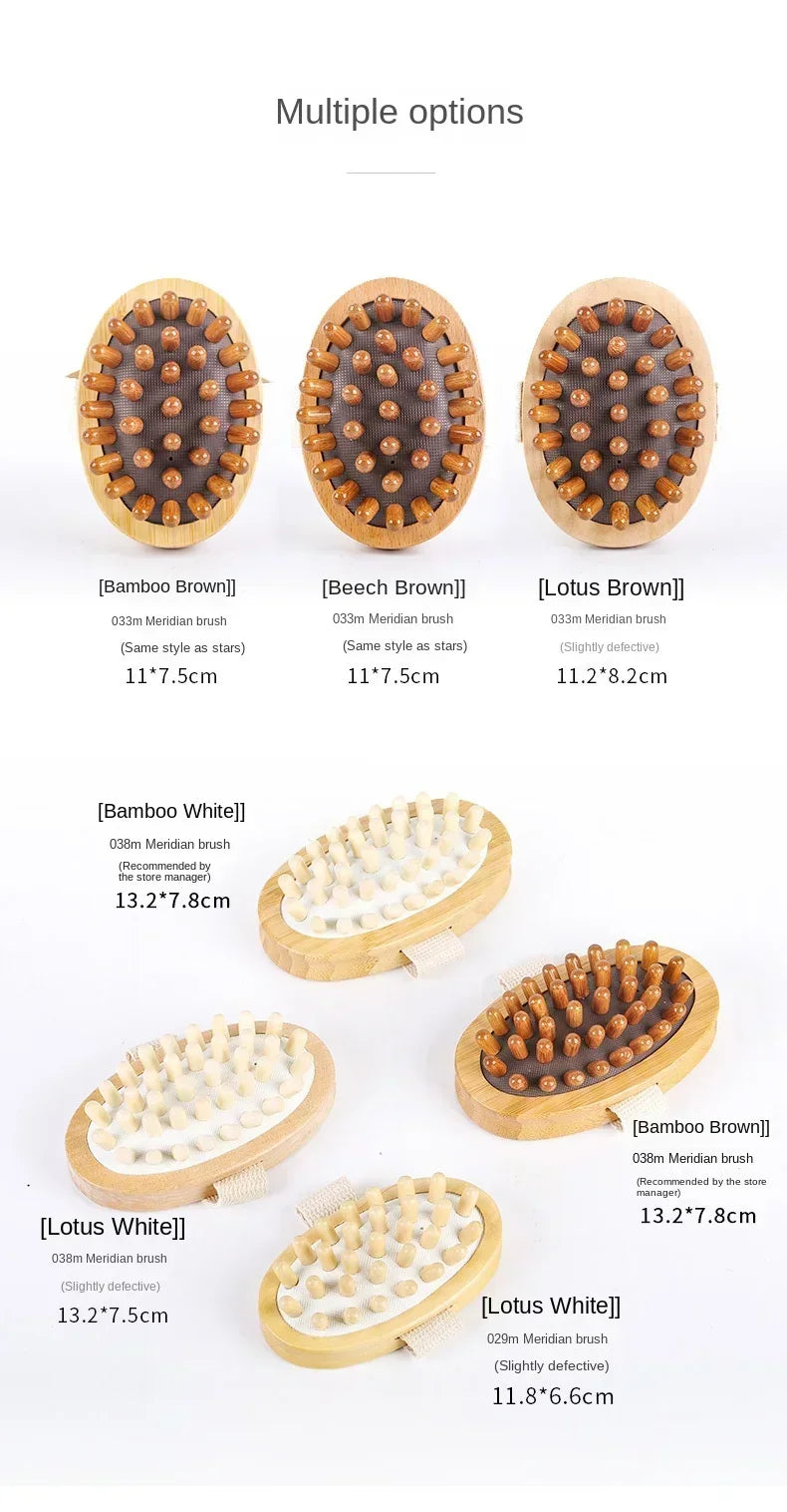 Body Anti Cellulite Brush Soothing Wooden Essential Oil Spa Air Cushion Massage Hair Comb Scalp Massage Brush Dead Skin Remover