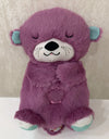 Baby Plush Doll Breathing Bear Newborn Soothing Sleep Playmate Otter Toy Kids Music Sleeping Companion Sound Light Doll Toy Gift