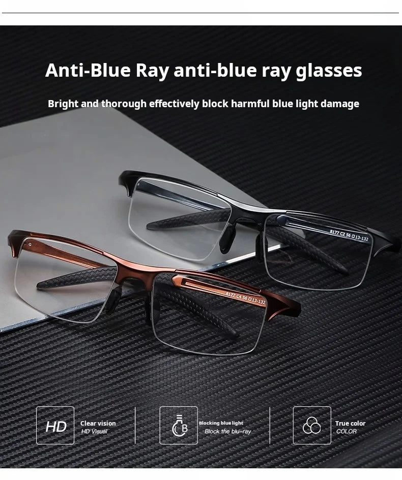 Lightweight Aluminum Magnesium Sports Cycling Half Frame Eyeglasses Frames