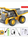 11CH RC Excavator 1:20 Remote Control Truck 2.4G RC Crawler Engineering Vehicle Excavator Truck Radio Control Toys Gifts