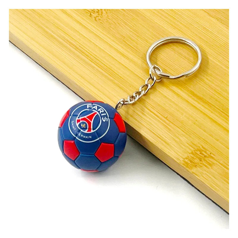 Football Club Soccer Ball Keychain Team Flag Pendant Fan Souvenir Bag Charm