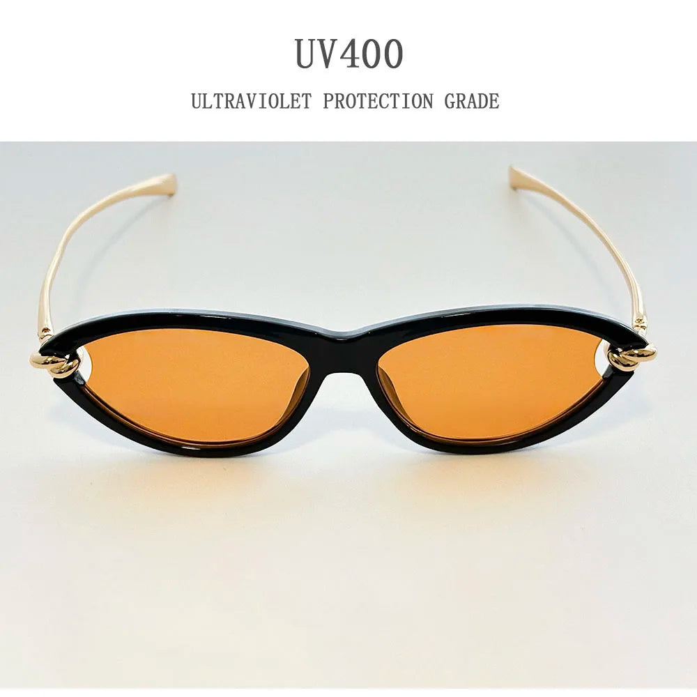 Vintage Cat Eye Sunglasses With UV400 Protection