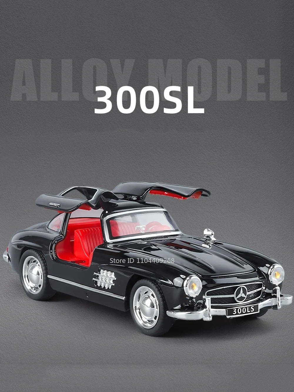 1:32 Scale 300SL GT63 V8 Sports Car Model Toy Metal Die-cast Sound Light Pull Back Vehicles Models Boys Hobby Ornaments Gifts
