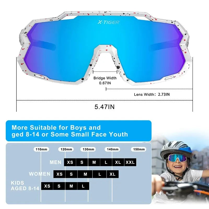 Cycling Children's Polarized Glasses Sunglasses MTB Boy Girl UV400 Baseball Football Youth Glasses TR-90 Bicycle Glasses