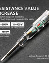 Intelligent Voltage Tester Pen AC Non-contact Induction Test Pencil Voltmeter Power Detector Electrical Screwdriver Indicator