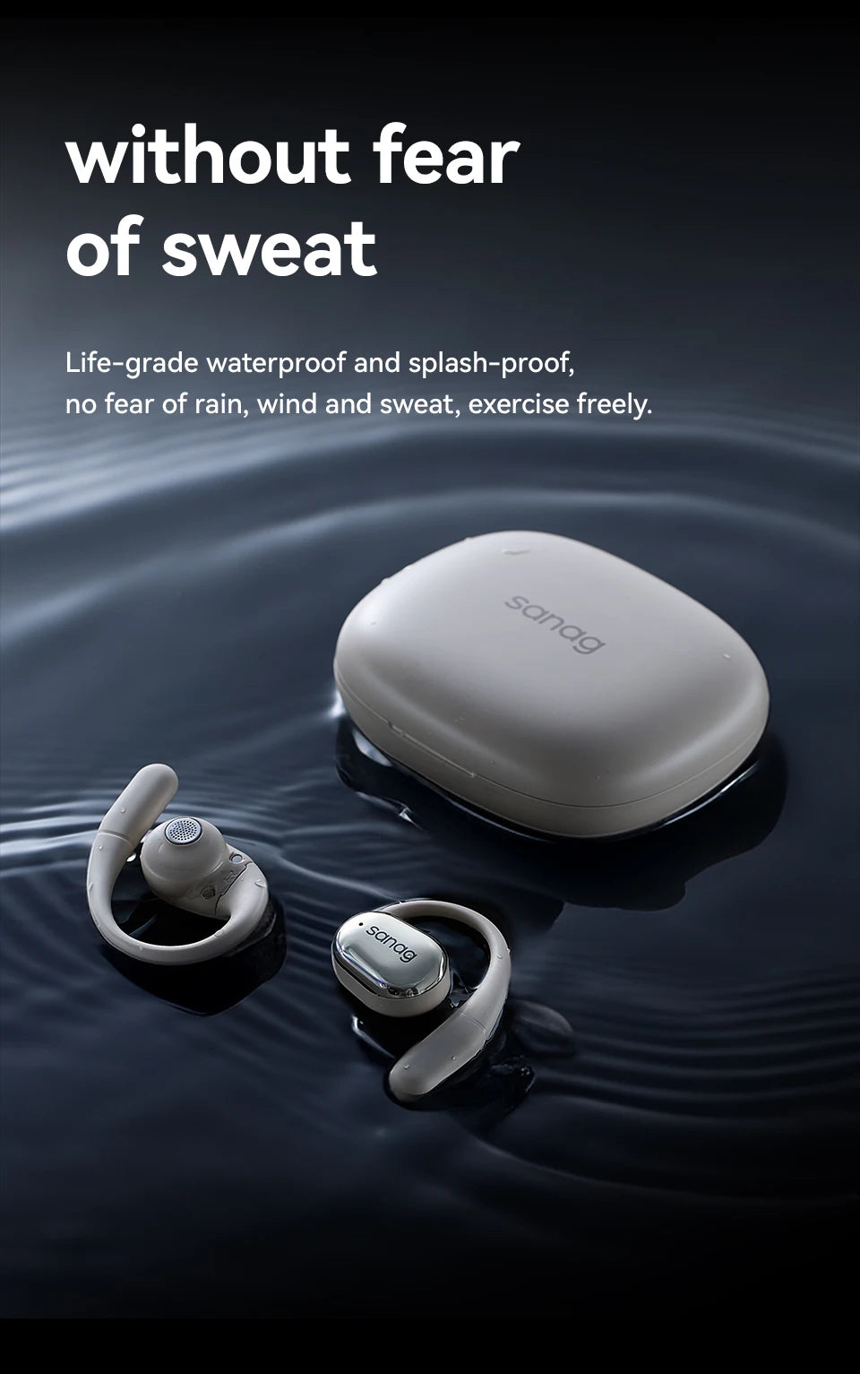 C16S Bluetooth 5.4 Wireless Headphones Open Ear OWS Earphones HiFi Sound Flash-sale Choice Headset TWS Earbuds