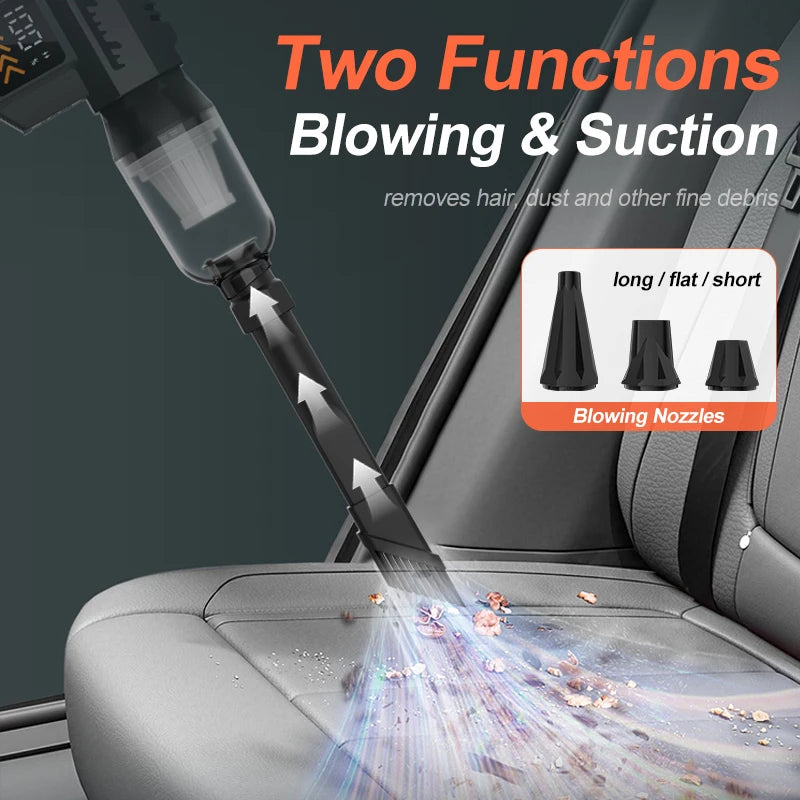 Super Powerful 2800000RPM Electric Jet Blower Cordless Compressed Air Vacuum Cleaner Car Emergency Power Supply