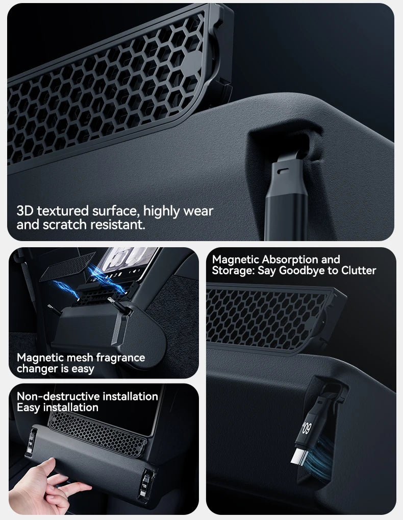 3 in 1 Rear Air Vent Docking Station with 120W Fast Charging for Tesla Model YL 2026