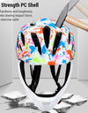 Adjustable Breathable  Bike Helmets  Lightweight Full Face Bicycle Helmet with LED Light 16 Openings for 46-54cm Head