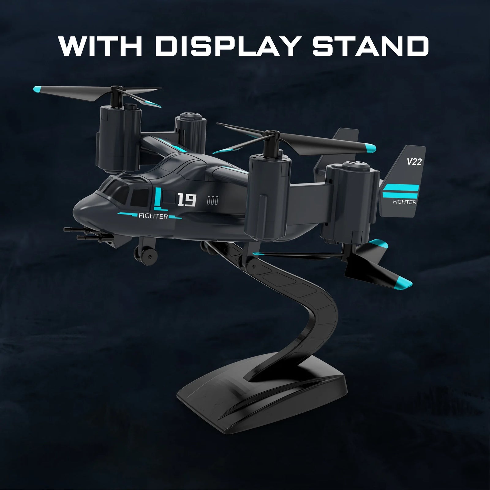 Remote Control Helicopter Drone 480P Camera Fighter UAV Land Air Mode Aircraft Brushless RC Drones for  Plane Toys