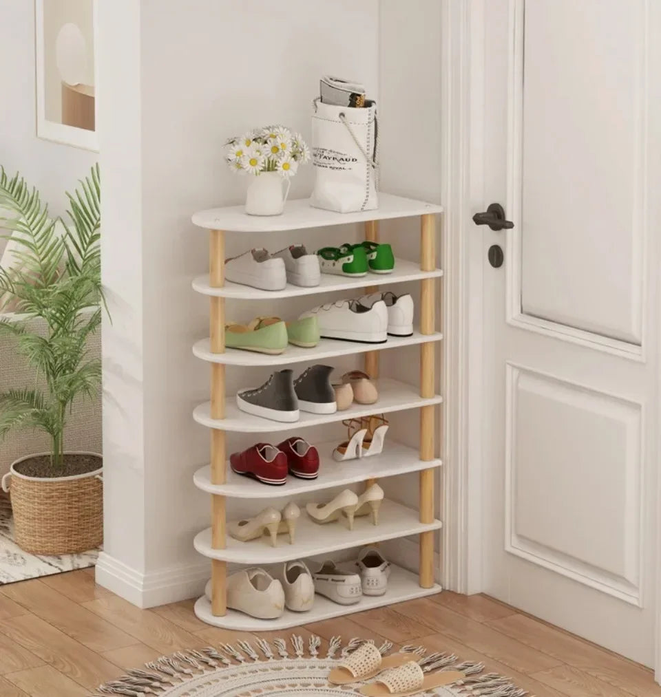 Wooden Multi-layer Shoe Rack Portable Shoe Cabinet Strong Load-bearing Capacit High-capacity Stable Durable Save Space Furniture