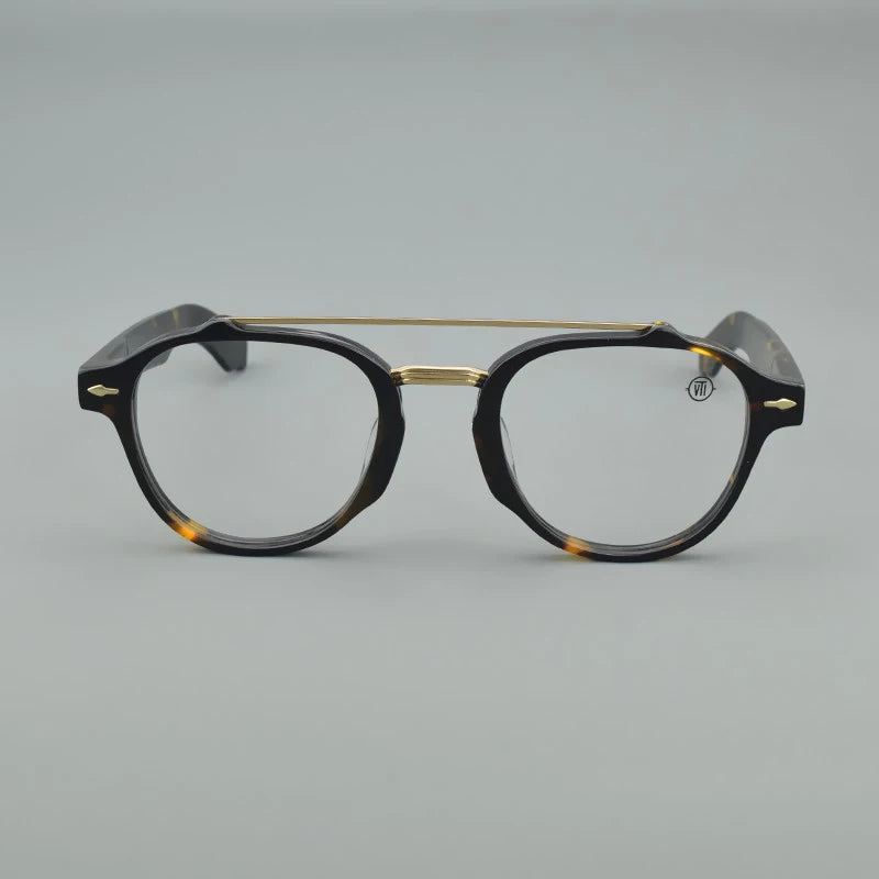 Handmade Acetate Myopia Prescription Glasses Frames Retro Vintage Round Eyewear