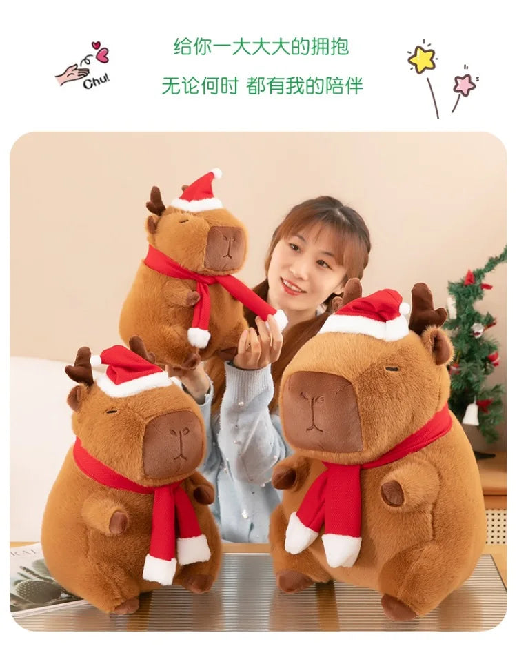 New 50cm Kawaii Capybara Plush Toy Capybara Stuffed Doll Christmas Gift Kids Birthday Xmas Present Cuddly Pillow Factory