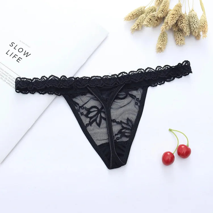 Custom Name Crystal Letter Thong Lace Bikini Panties Personality G-String Low Waist Briefs Body Jewelry For Lovers Gifts