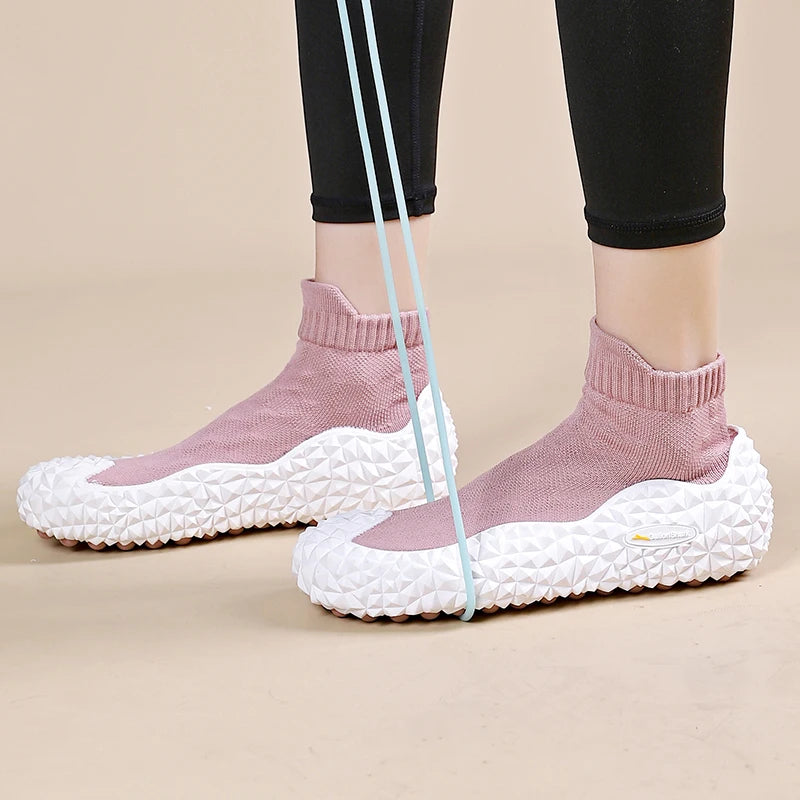Women's silent soft sole cushioned shoes Squat silent hard pull fitness shoes casual shoes