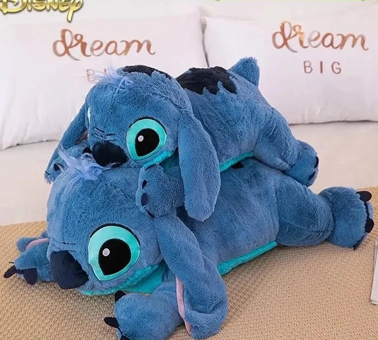 Giant Cartoon Stitch Plush Stuffed Doll Blue Soft Pillow Cushion