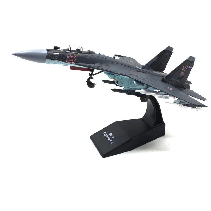 Russian Air Force Su-35 Fighter Aircraft Model