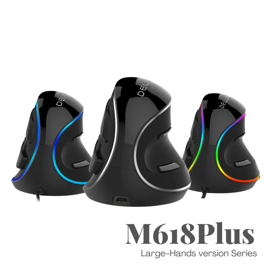 M618 Plus Vertical Ergonomic Mouse – 4000 DPI 6 Buttons