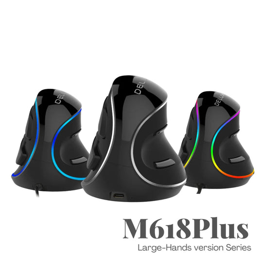 M618 Plus Vertical Ergonomic Mouse – 4000 DPI 6 Buttons