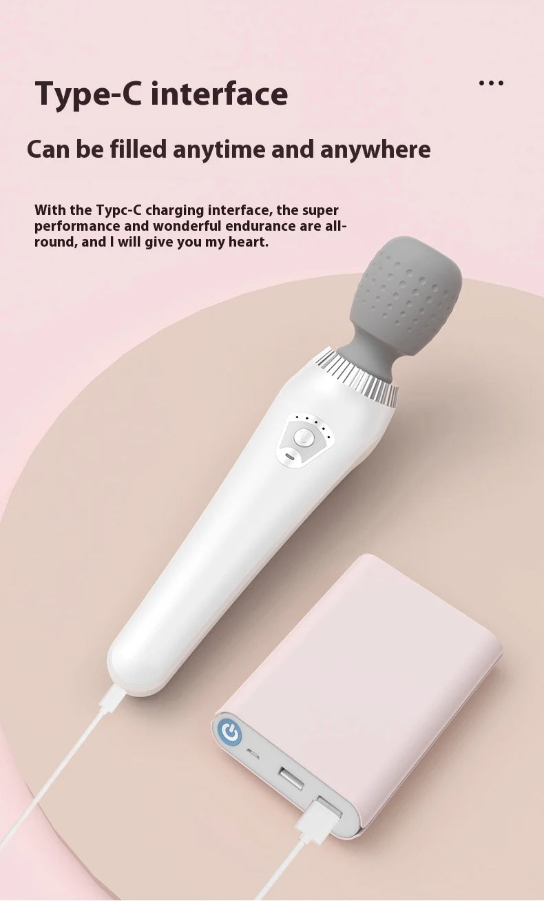 Deep Tissue Massage  USB Rechargeable Portable Full Body Muscle Massage 5-speed Adjustable Fascia  Pink and Black