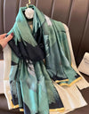 Women Summer Silk Scarves Shawl Lady Wrap Soft Female Echarpe Designer Beach Stole Bandana foulard muffler
