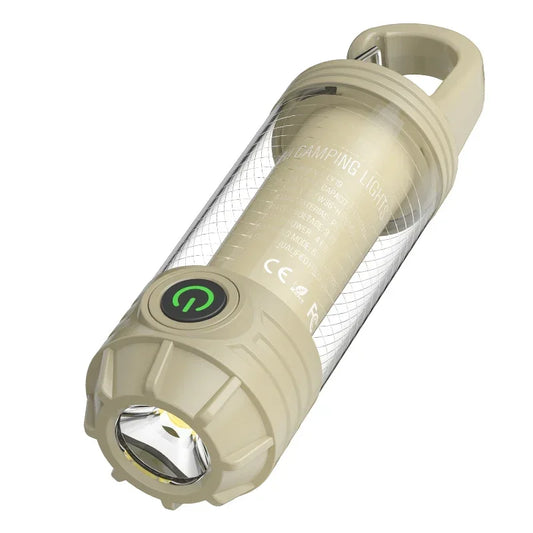 Rechargeable LED Camping Light Hanging Flashlight with 3 Light Modes SOS Emergency Portable Lantern
