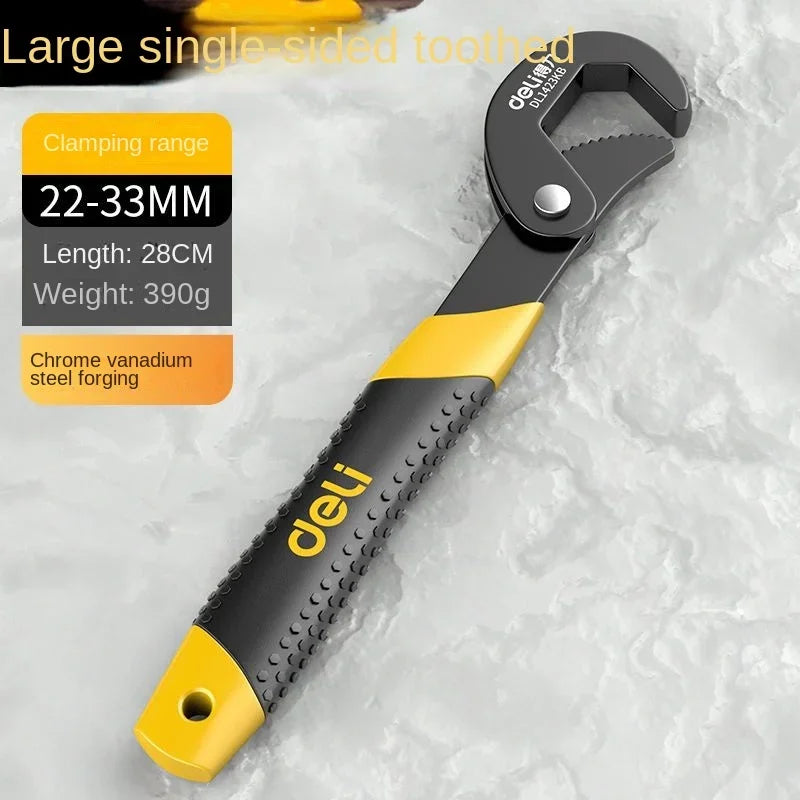 14-30 / 30-60mm Universal Key Pipe Wrench Open End Spanner Set High-carbon Steel Snap N Grip Tool Plumber Multi Hand Tool